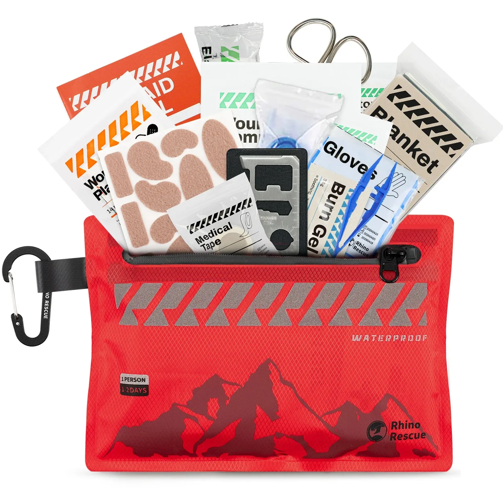 Small First Aid Kit – Ultralight Waterproof Medical Kit for Hiking, Backpacking & Travel
