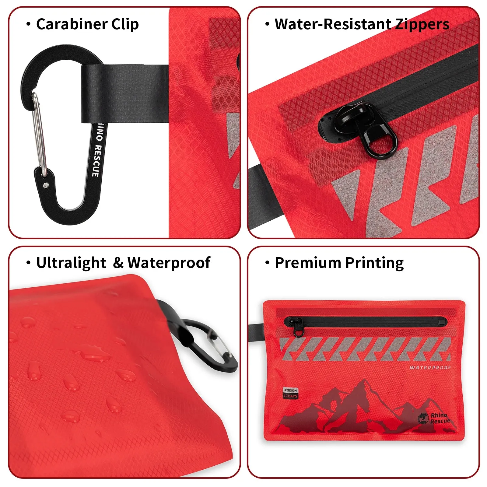 Small First Aid Kit – Ultralight Waterproof Medical Kit for Hiking, Backpacking & Travel