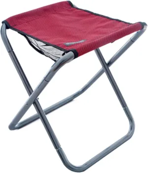 Small Portable Folding Stool, Mini Step Slacker Stool Camping Folding Chairs Outdoor for Camping, Fishing, Picnic, Travel and Hiking (36X33x40cm),Red