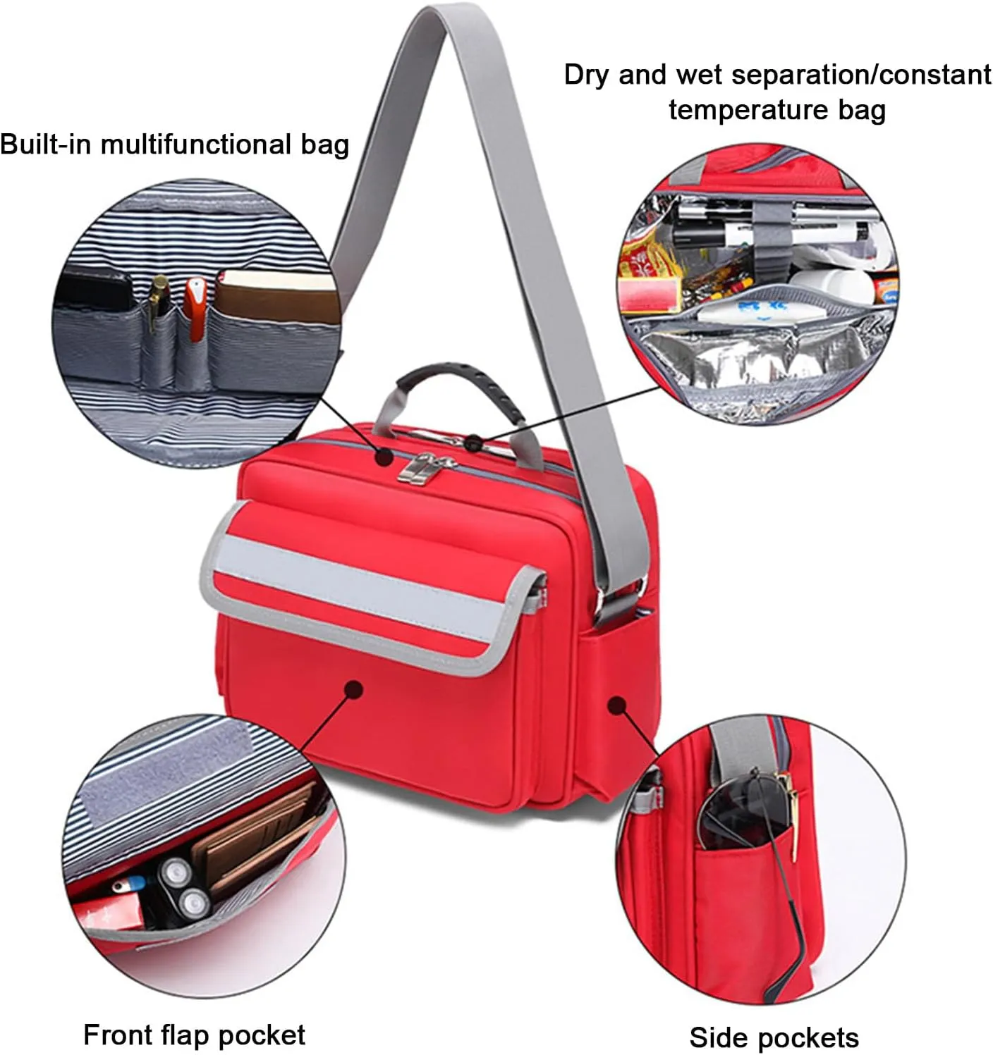 Small Professional First Aid Kit, Emergency Trauma Survival Shoulder Bag, Medical Supplies Storage Bag, for First Responders Paramedics