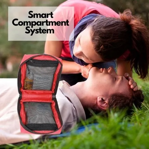SmartKit® Compact Pocket First Aid Kit | 2 Sections - 40 Pcs