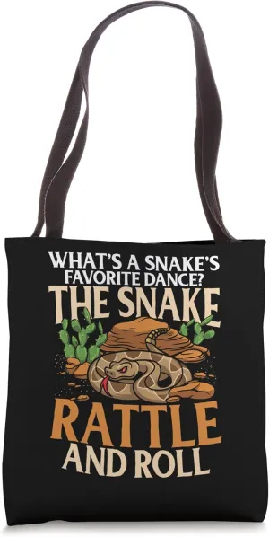 Snake's Favorite Dance THE SNAKE RATTLE AND ROLL Tote Bag