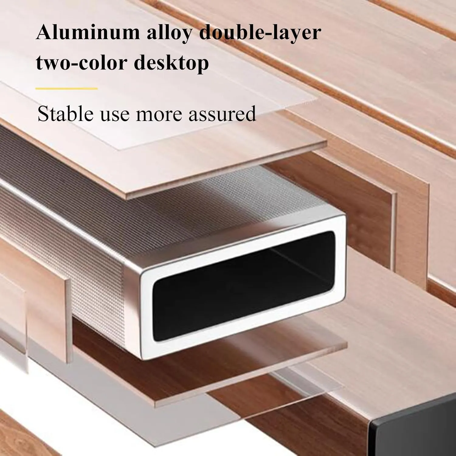SOBOUR Aluminum Alloy Camping Table Folding Picnic Tables Ultralight Compact Camping Table Roll Up Table Top for Camping Hiking