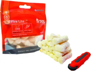 S.O.L. Survive Outdoors Longer Fire Lite Kit, Tinder (20-count) and Striker