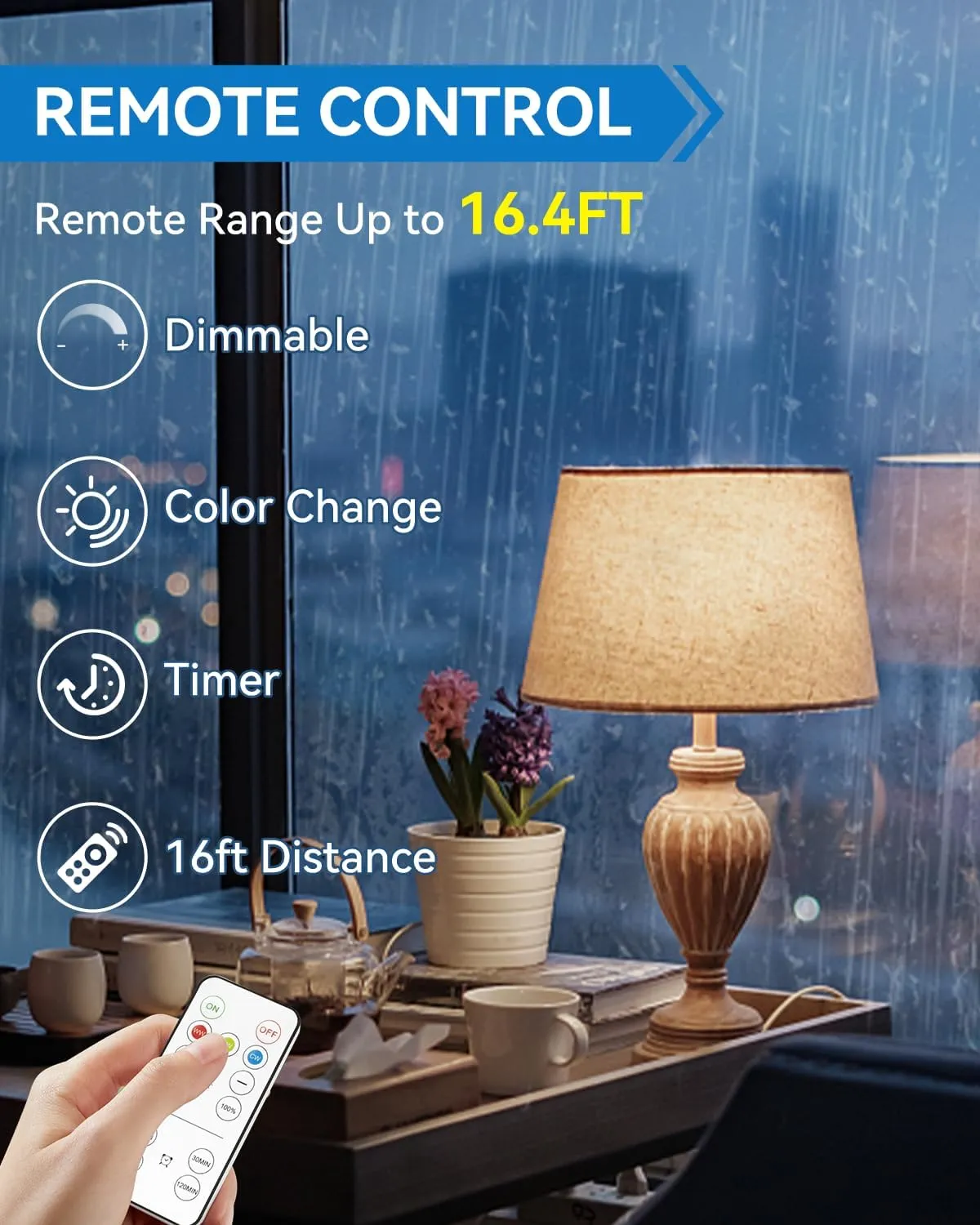 Solar & USB Rechargeable Light Bulbs With Remote   Touch Control, 3 Colors & Dimmable, Large Solar Panel 1800mAh Battery Powered Light Bulb, Battery Light Bulbs Indoor For Home Camping Shed