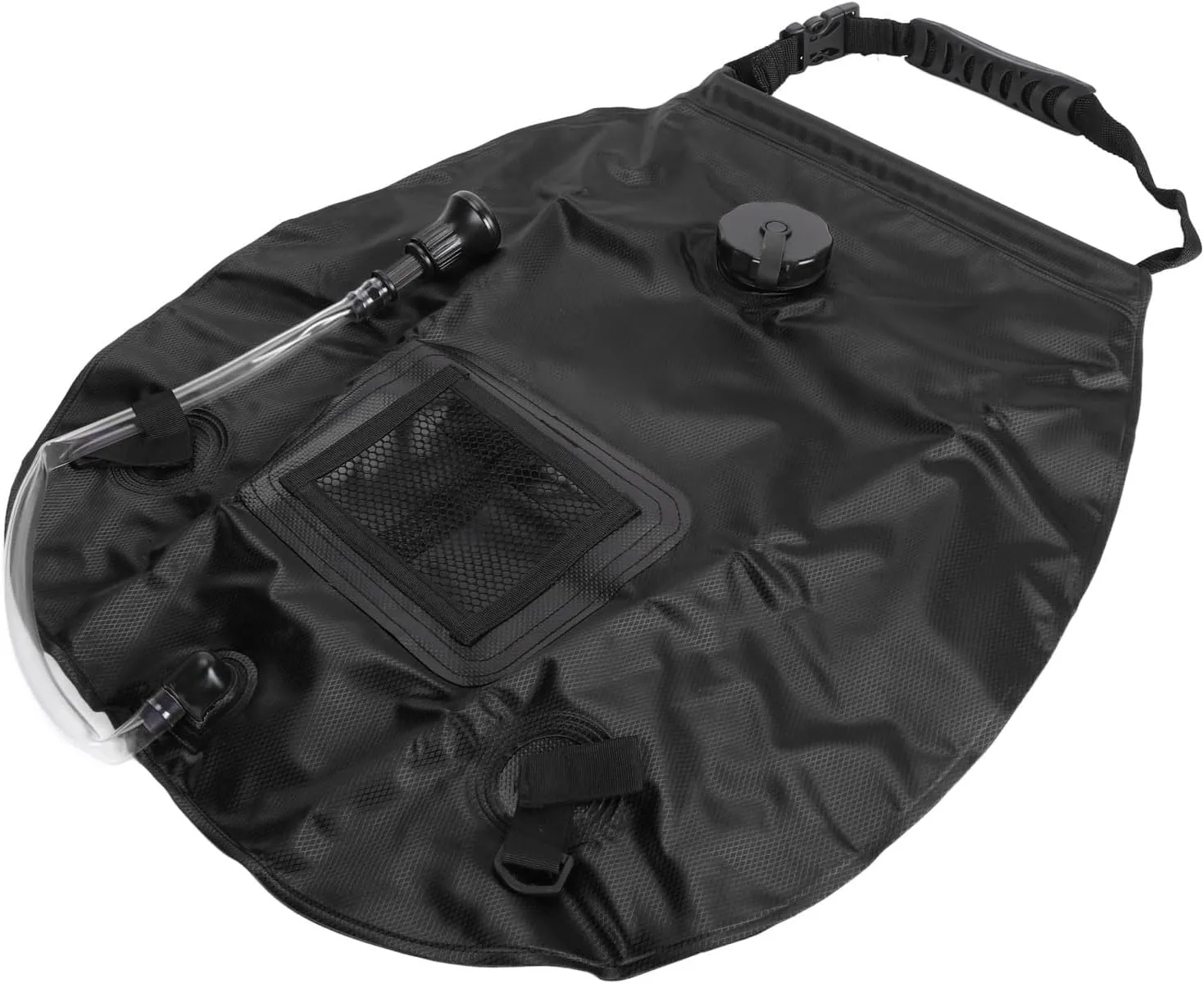 Solar Camp Shower Bag, Strong Tube Solar Shower Bag 20l Portable Rear Thermometer for Outdoor