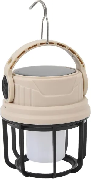 Solar Camping Lamp, Outdoor Camping Lamp, Portable Solar USB Rechargeable Lamp with Polycrystalline Silicone Solar Panel