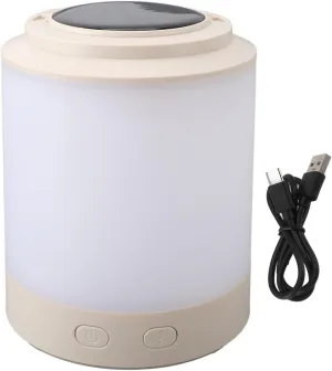 Solar Camping Lantern, Camping Light, RGB Portable Hanging Tent Light for Hiking Emergency Outage, PP ABS Warm Light, 300 Luminous Flux