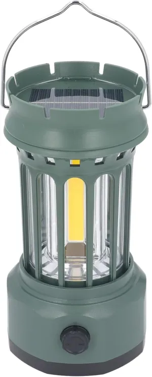 Solar Camping Lantern, Professional Vintage Portable LED Camping Lantern, Waterproofing Rechargeable LED Flashlight, Hanging Tent Lights for Outdoor Camping