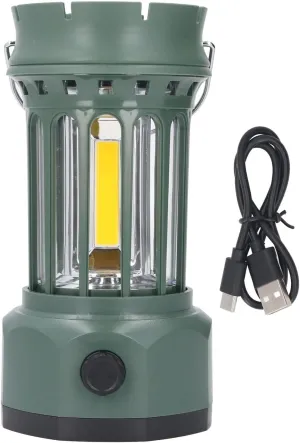Solar Camping Lantern, Rechargeable Lantern with Solar and Type C Charging ABS Material for Outdoor Camping