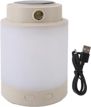 Solar Camping Lantern with Bright Headlamp Detachable Emergency Light Rechargeable for Camping Hiking