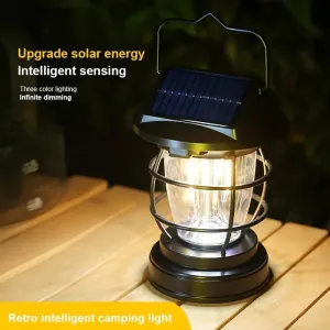 Solar Camping Light Outdoor Camping Tent Chandelier Waterproof LED Lights Outdoor