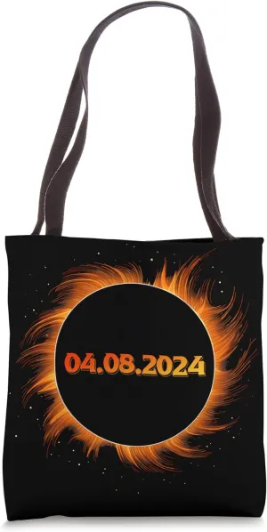Solar Eclipse 2024 Total Sun Eclipse Tote Bag