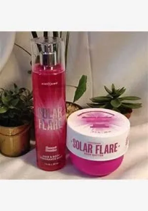 Solar Flare Sunset Samba Hair & Body Fragrance Mist, Sunset Samba COCOA & SHEA BUTTER, (PACK OF 2)