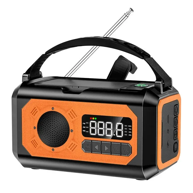 Solar Hand Crank Weather Radio with AM/FM/NOAA