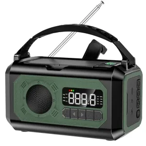 Solar Hand Crank Weather Radio with AM/FM/NOAA