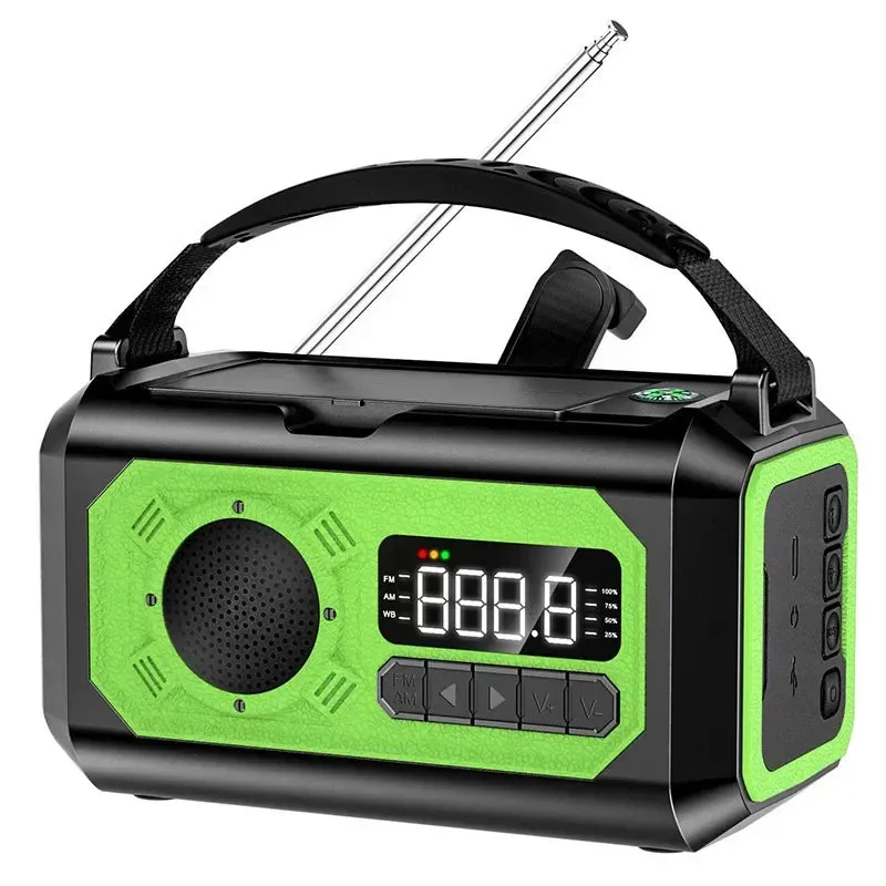 Solar Hand Crank Weather Radio with AM/FM/NOAA