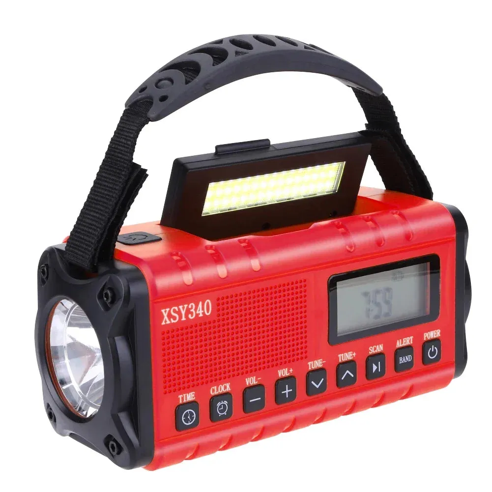 Solar Hand Crank Weather Radio with AM/FM/NOAA