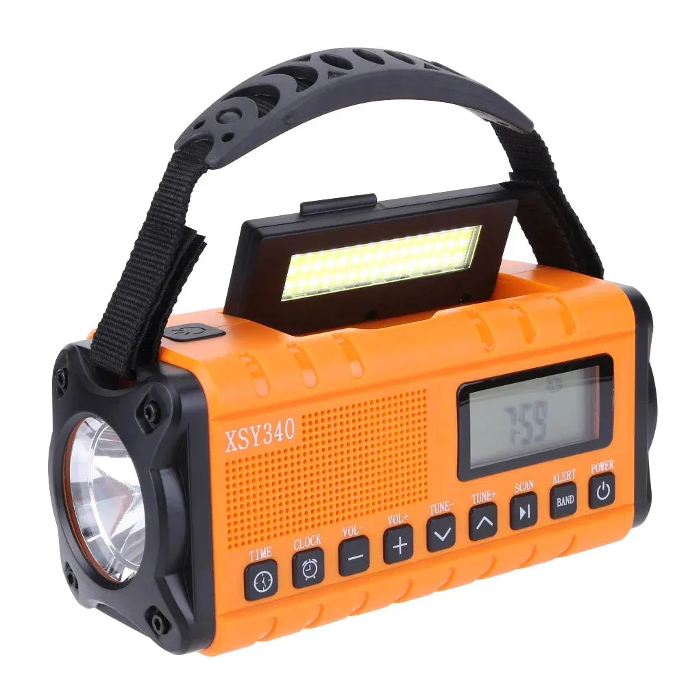 Solar Hand Crank Weather Radio with AM/FM/NOAA
