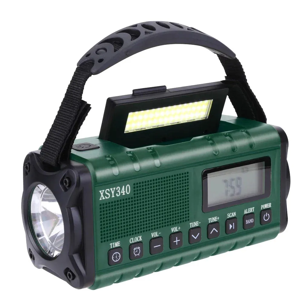 Solar Hand Crank Weather Radio with AM/FM/NOAA