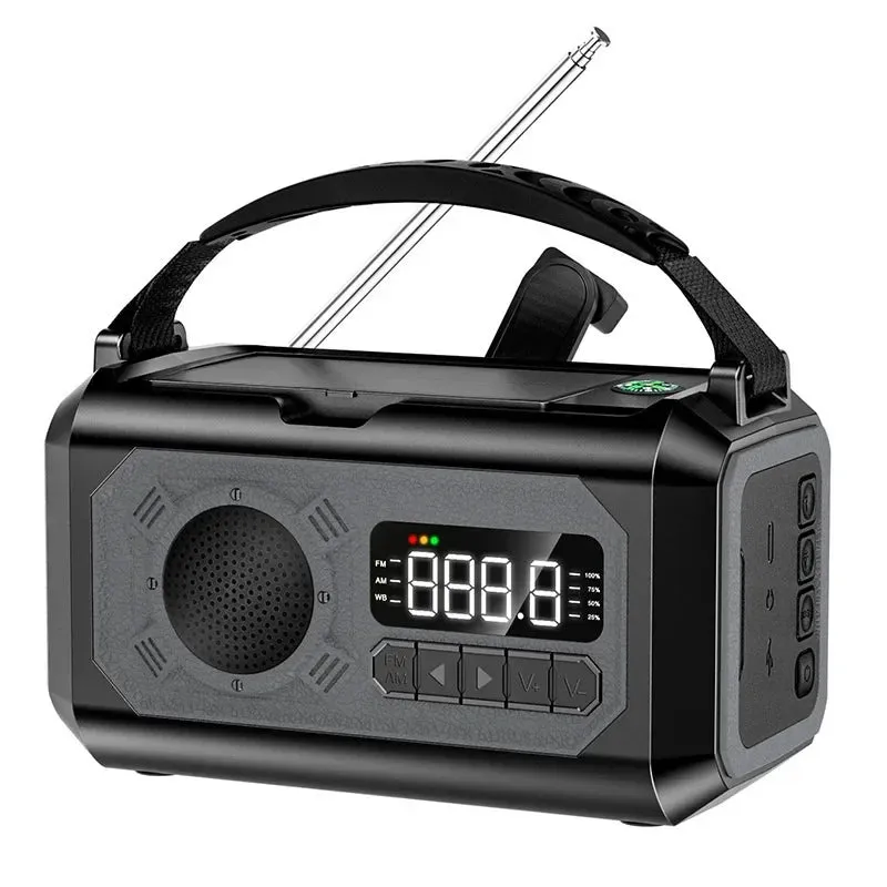 Solar Hand Crank Weather Radio with AM/FM/NOAA