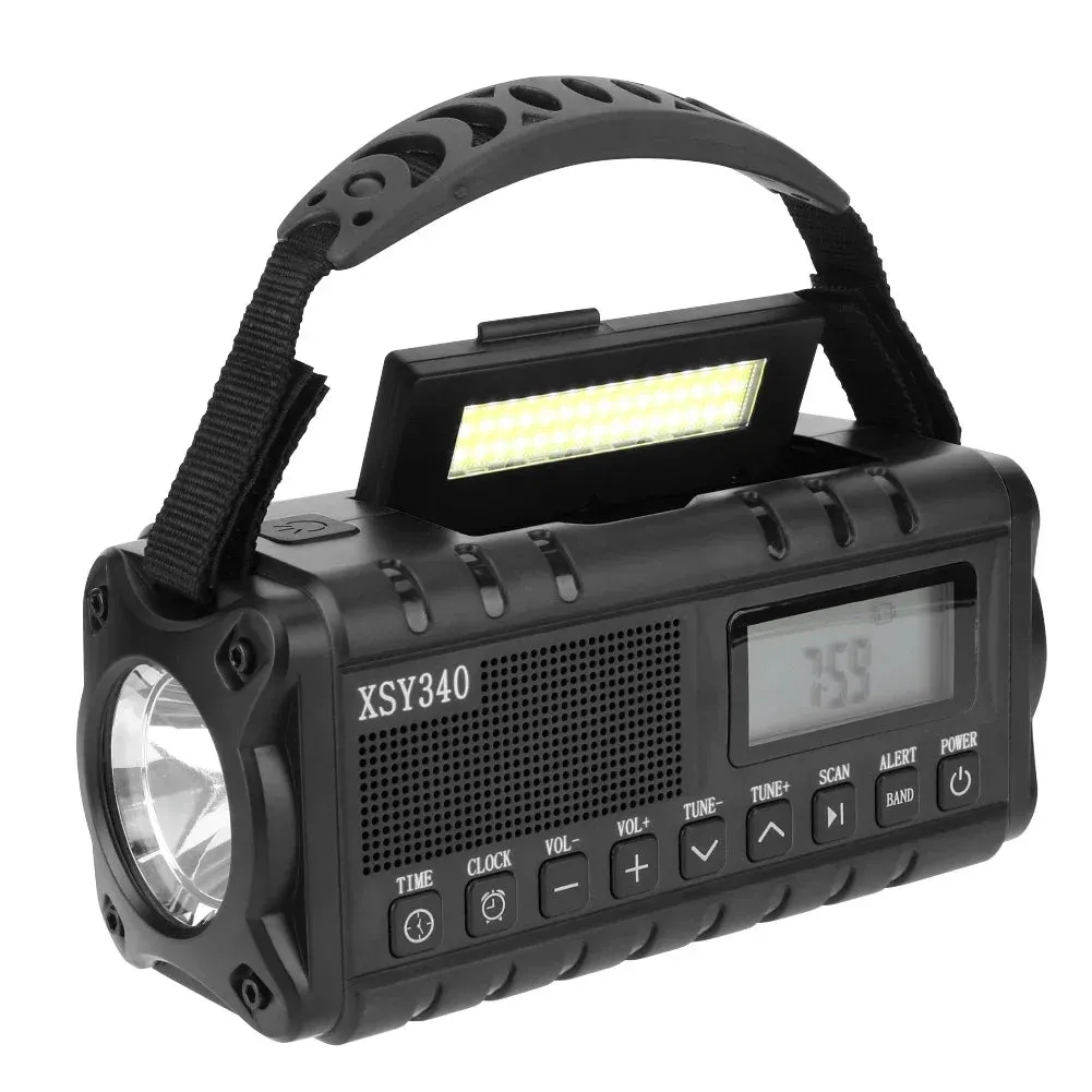 Solar Hand Crank Weather Radio with AM/FM/NOAA