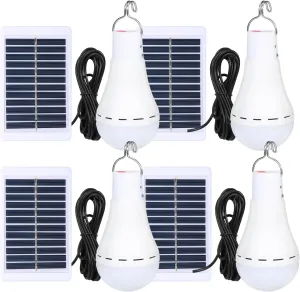 Solar Light Bulbs Solar Powered Light Portable Emergency LED Bulb Waterproof for Camping Tent Indoor Outdoor Shed Night Fishing Chicken Coop (4)