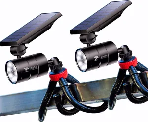 Solar Lights for Outside (Aluminum Alloy), Camping Motion Sensor Light, 100-DAY Free Replacement/Refund Outdoor Solar Power Motion Sensor Light Waterproof for Camping Pathways, Gardens