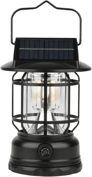 Solar Outdoor Waterproof High-Brightness Camping Light Solar Powered Multi-Functional Emergency Light with LED Illumination