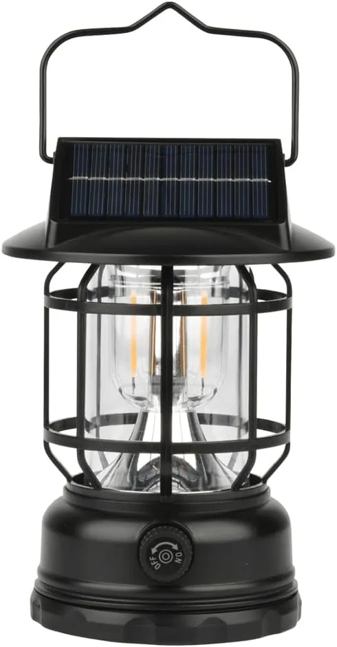 Solar Outdoor Waterproof High-Brightness Camping Light Solar Powered Multi-Functional Emergency Light with LED Illumination
