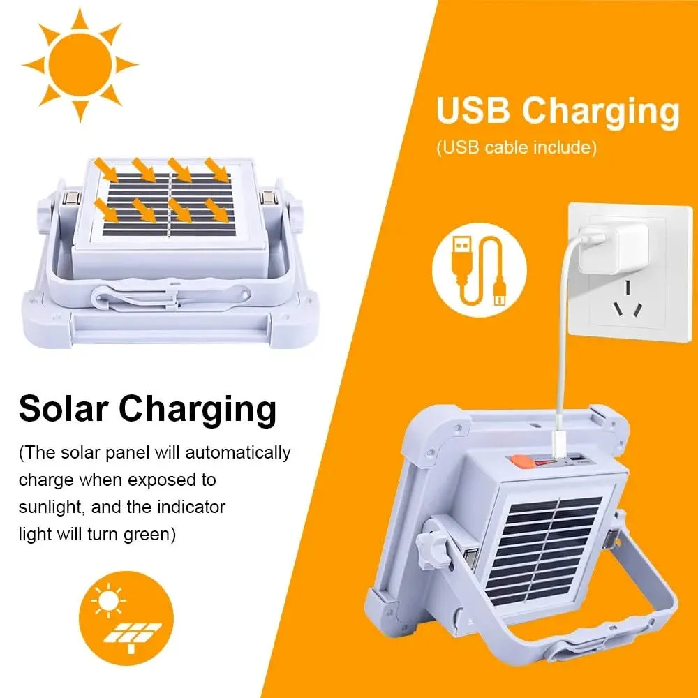 Solar Portable Rechargeable Led Light For Home, Garden, Outdoor
