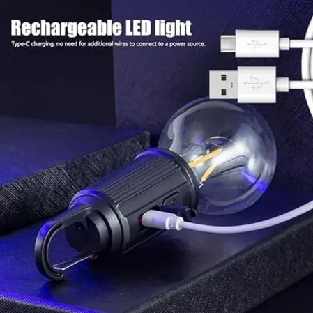 Solar Powered LED Lamp Bulbs USB Charging Camping Light Portable Night Lights Waterproof Garden Outdoor Light Bulbs