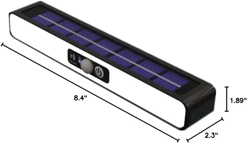Solar Powered LED Light,Landscape Light,Body Sensor Light,Decorative Stairway Light,Home Exterior Wall Light for Real Estate Sign,Commercial,Yard Sign Lighting,Adjustable Angle,Clip-on Model
