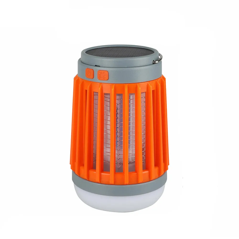 Solar Powered LED Outdoor Light and Electric Shock-type Mosquito Killer USB Rechargeable