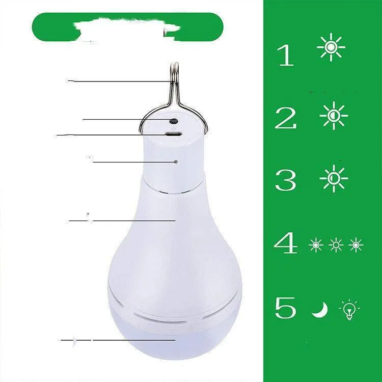 Solar Rechargeable Bulbs Night Market Lights Stand Lights Tent Lights LED Power Outage Emergency Lights