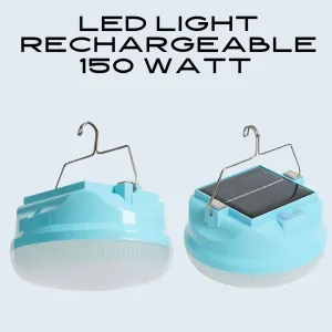 SOLAR RECHARGEABLE Camping LED Light with USB charging 150Watt