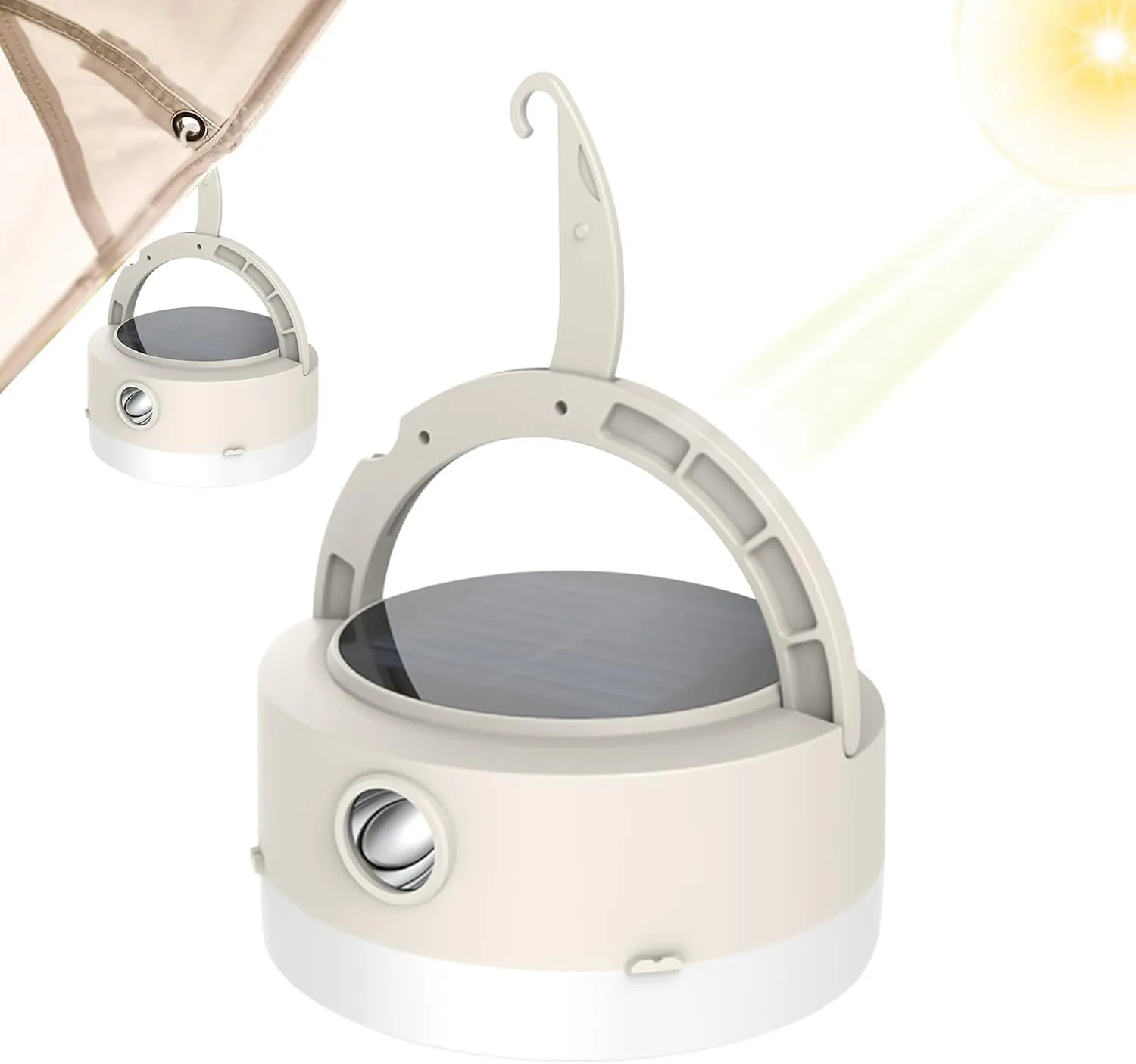 Solar Rechargeable Lantern,Outdoor Solar Lights - Energy-Efficient High-Lumen 3 Light Modes Long-Lasting Rechargeable Weather-Resistant Bright Portable Lighting for Backyard
