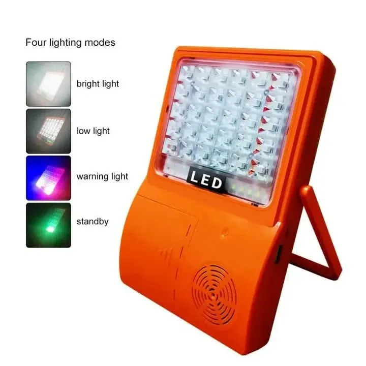Solar rechargeable lights for home Portable Lamp With USB Mobile Charger And Bluetooth Speaker (Waterproof)