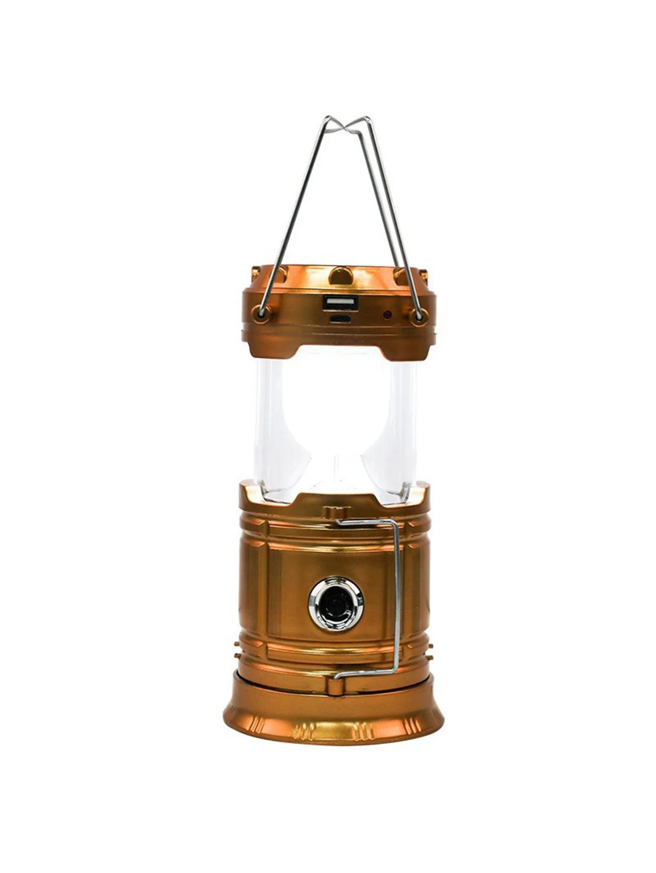 Solar retractable multifunctional camping light