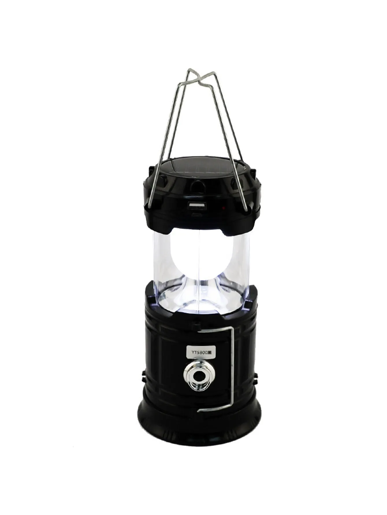 Solar retractable multifunctional camping light