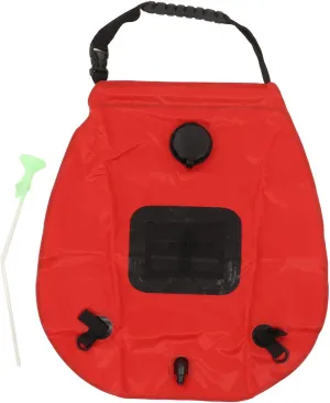 Solar Shower 20L Foldable, Portable with Mesh Storage for Camping Hiking Travel Material, Large Capacity, Durably