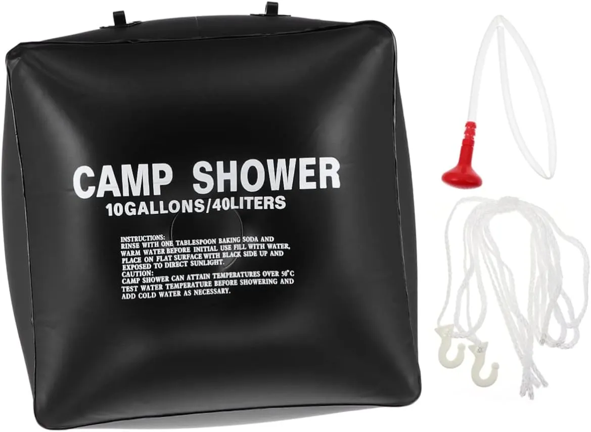 Solar Shower Bag 40l Portable Camping Shower for Outdoor Solar Water Bag