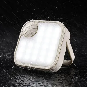Solar Tent Light, Solar Camping Light SMD Wicks 750LM Three Color Temperature Adjustment USB Charging for Outdoor Activities (White)