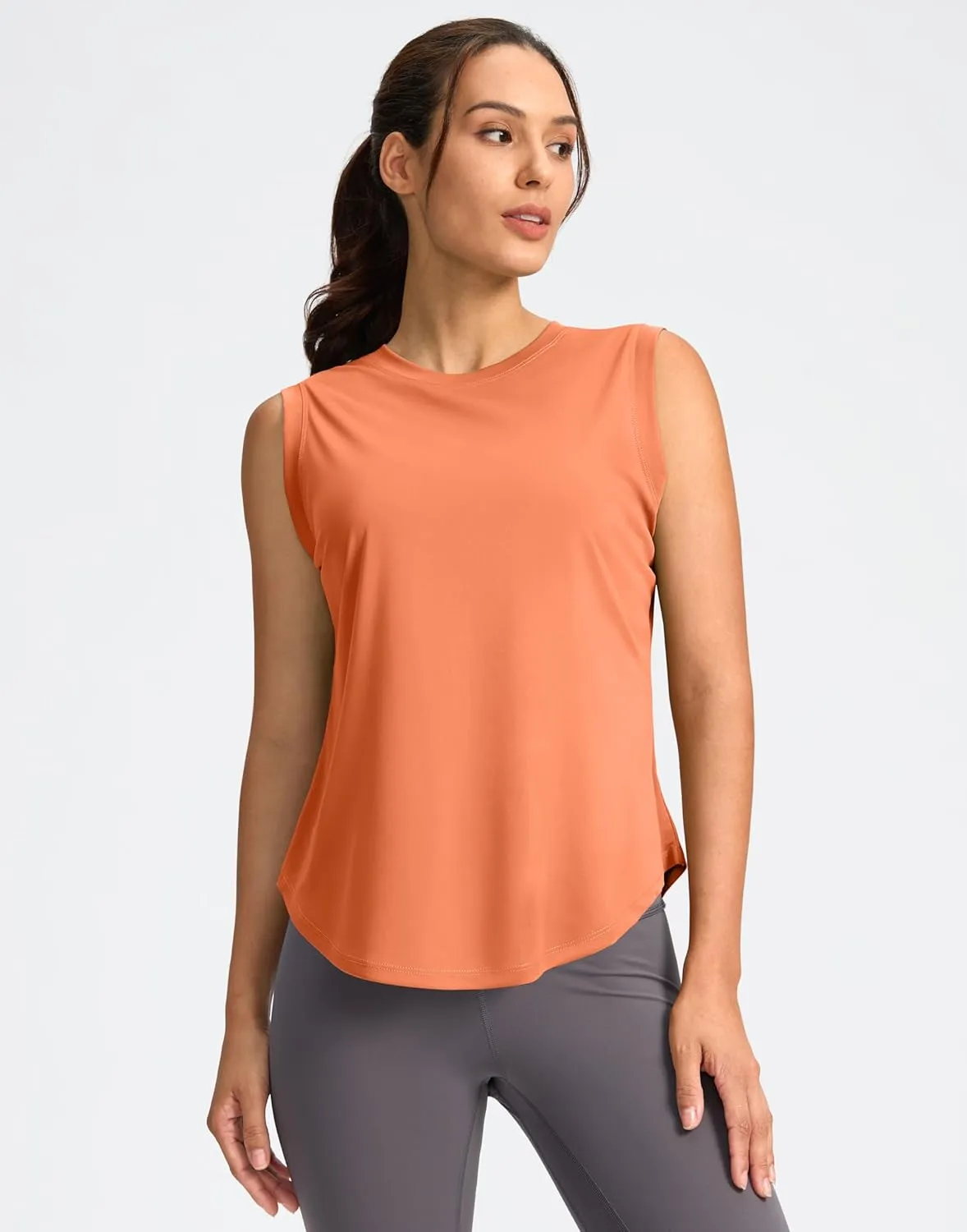 Soothfeel Womens Workout Tops for Women Sleeveless Tennis Yoga Shirts Lightweight Loose Athletic Running Tank Tops