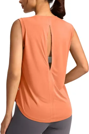 Soothfeel Womens Workout Tops for Women Sleeveless Tennis Yoga Shirts Lightweight Loose Athletic Running Tank Tops