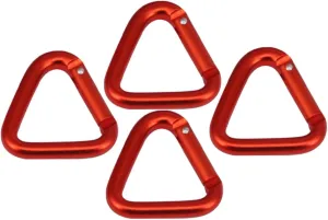 Sosoport 12pcs Triangle Shaped Camping Hooks Portable Tool for Climbing and Outdoor Activities Easy to Install Key Chains Heavy Duty Multipurpose Buckles for Relaxed Camping