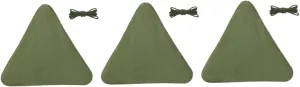 Sosoport 3pcs Outdoor Fishing Tripod Stool Lightweight Portable Camping Stool with Triangle Cloth for Hiking Traveling and Outdoor Activities