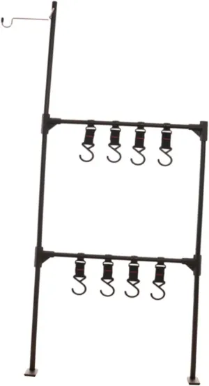 Sosoport Aluminum Camping Table Light Stand Storage Rack Multi-use Picnic Light Hook Outdoor Sundries Hanger