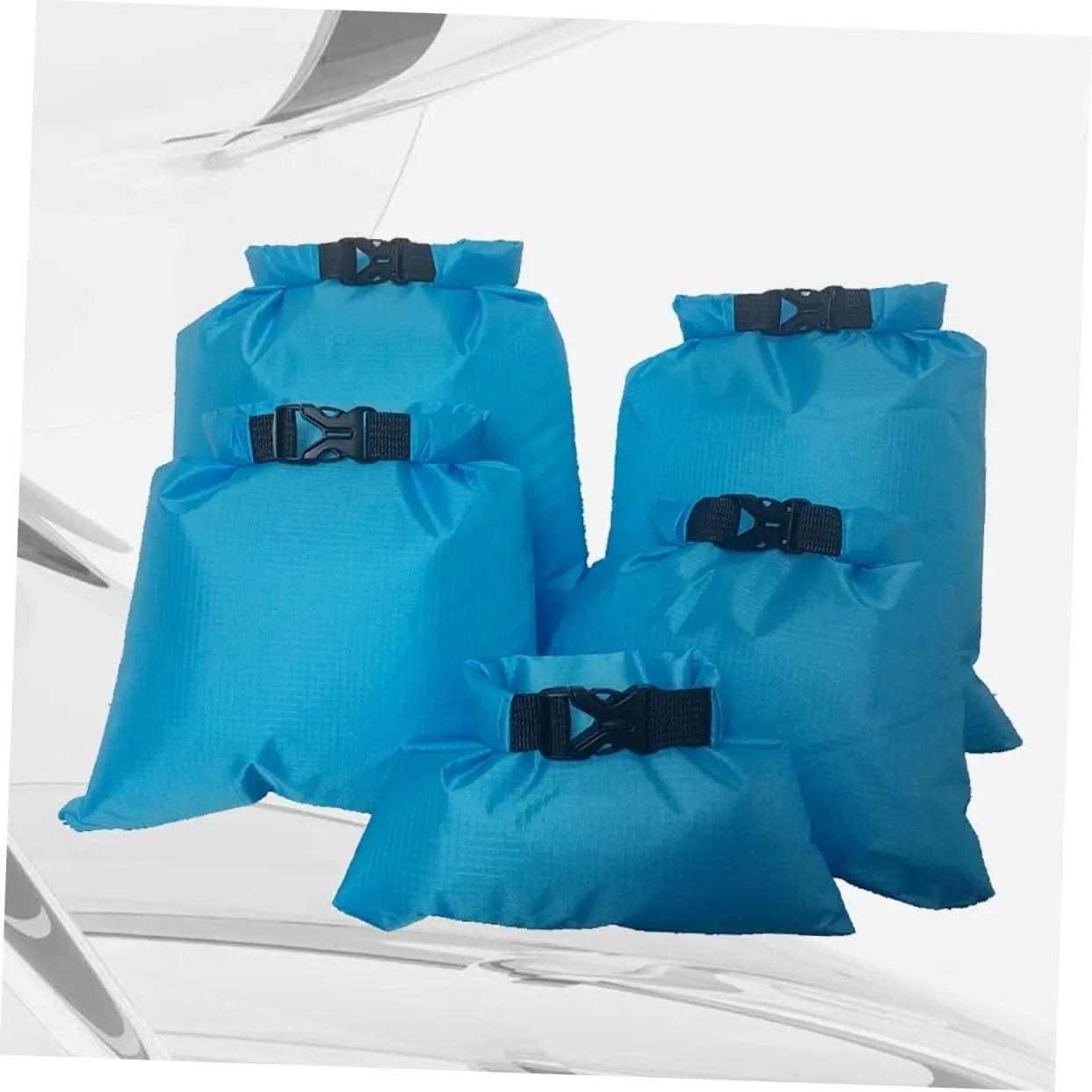 Sosoport Camping Boat Kayak Rafting Bag 5pcs Dry Storage Pouches 1.5l-6l Travel Bag for Outdoor Adventure