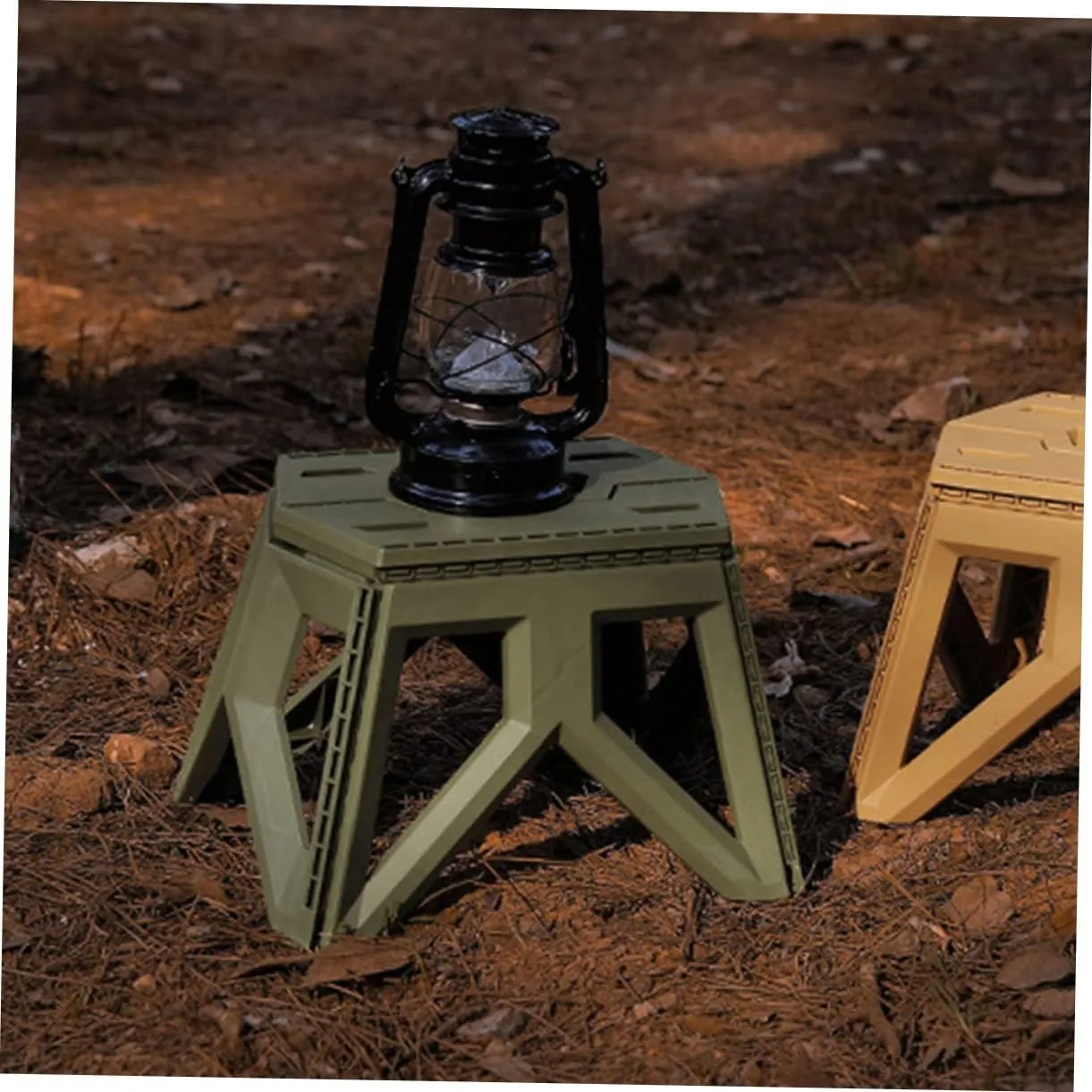 Sosoport Portable Camping Stool Plastic Stool for Kitchen Outdoor Use Lightweight for Hiking Fishing Garden Bathroom Easy to Store Carry